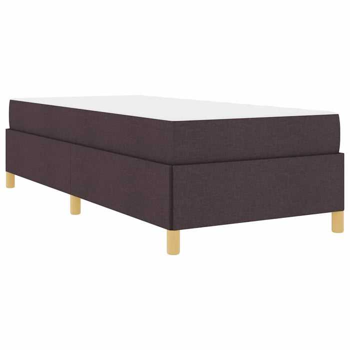 Pat cu arcuri Maro închis și Alb 100 x 200 cm țesătură - WALTI WALTI