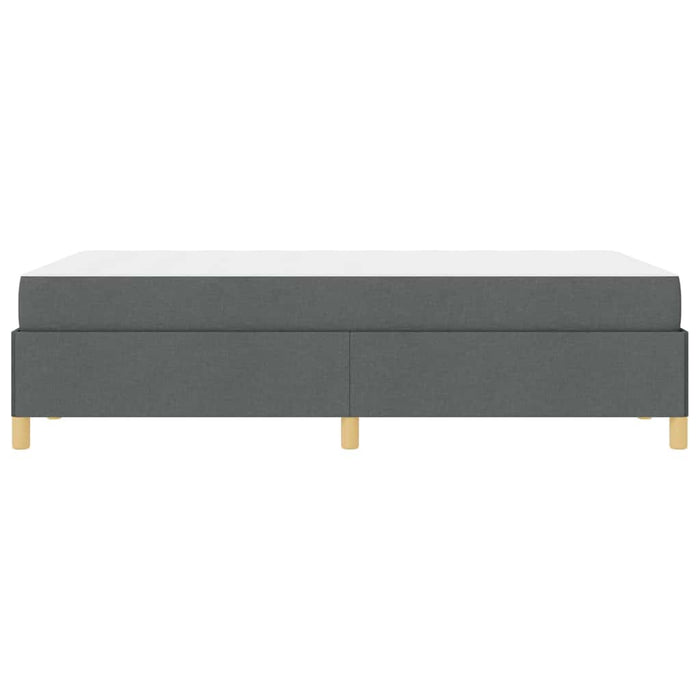 Pat cu arcuri cu saltea Gri închis 120 x 190 cm țesătură - WALTI WALTI