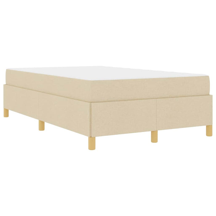 Pat cu arcuri cu saltea Crema și Alb 120 x 200 cm țesătură - WALTI WALTI