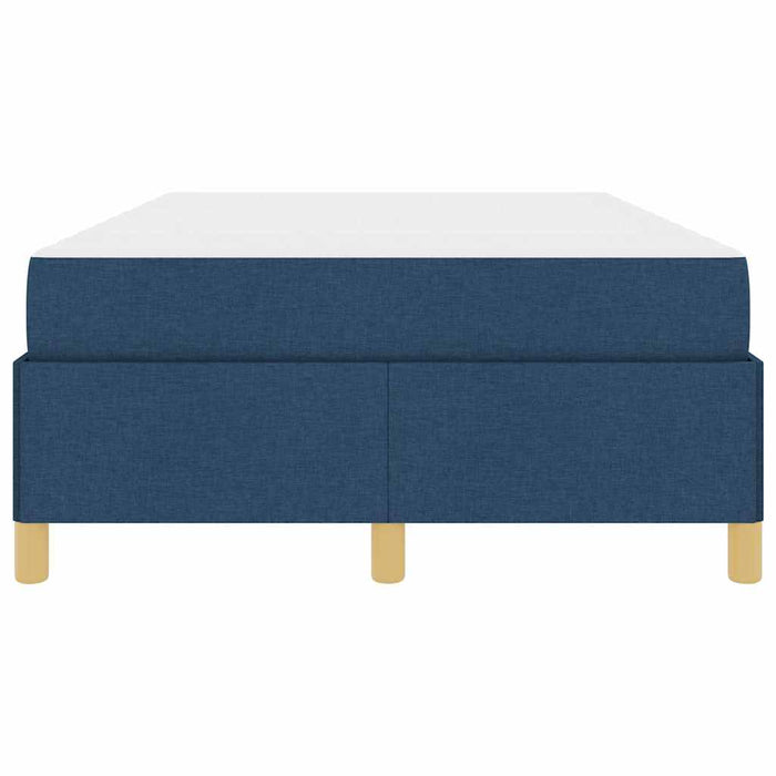 Pat cu arcuri cu saltea Albastru și Alb 120 x 200 cm țesătură - WALTI WALTI