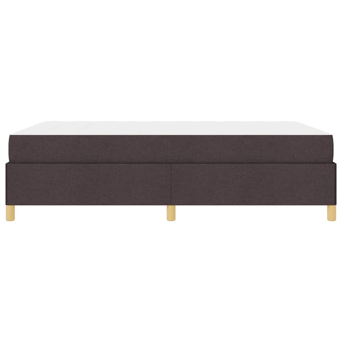 Cadru de pat cu saltea Maro închis 140 x 190 cm țesătură - WALTI WALTI