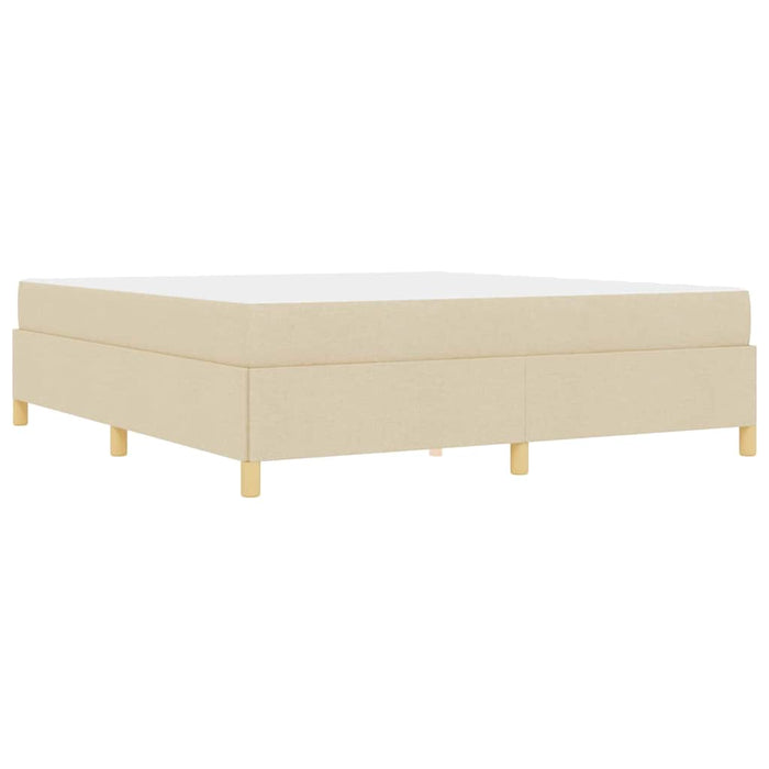 Pat cu arcuri Crem și Bej și Alb 180 x 200 cm țesătură - WALTI WALTI