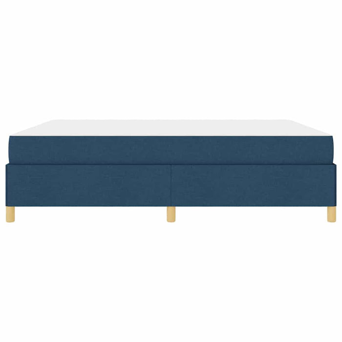 Pat cu arcuri cu saltea Albastru și Alb 180 x 200 cm țesătură - WALTI WALTI