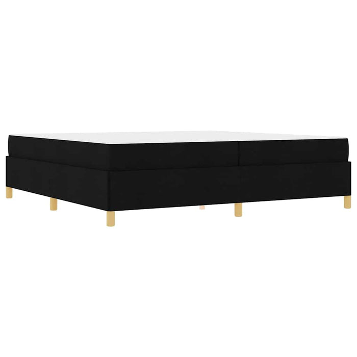 Pat cu arcuri Negru și Alb și Negru 200 x 200 cm țesătură - WALTI WALTI