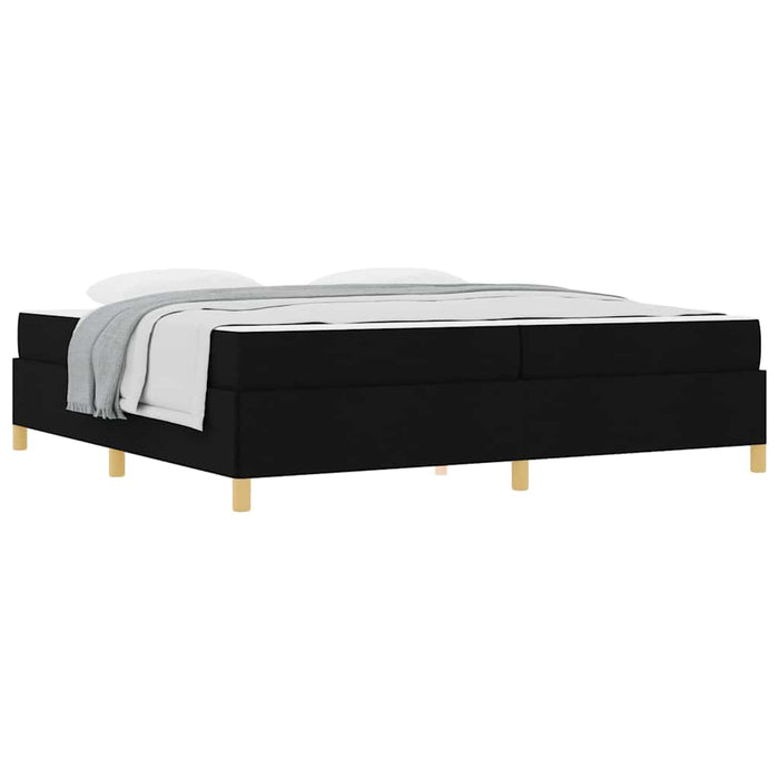 Pat cu arcuri Negru și Alb și Negru 200 x 200 cm țesătură - WALTI WALTI