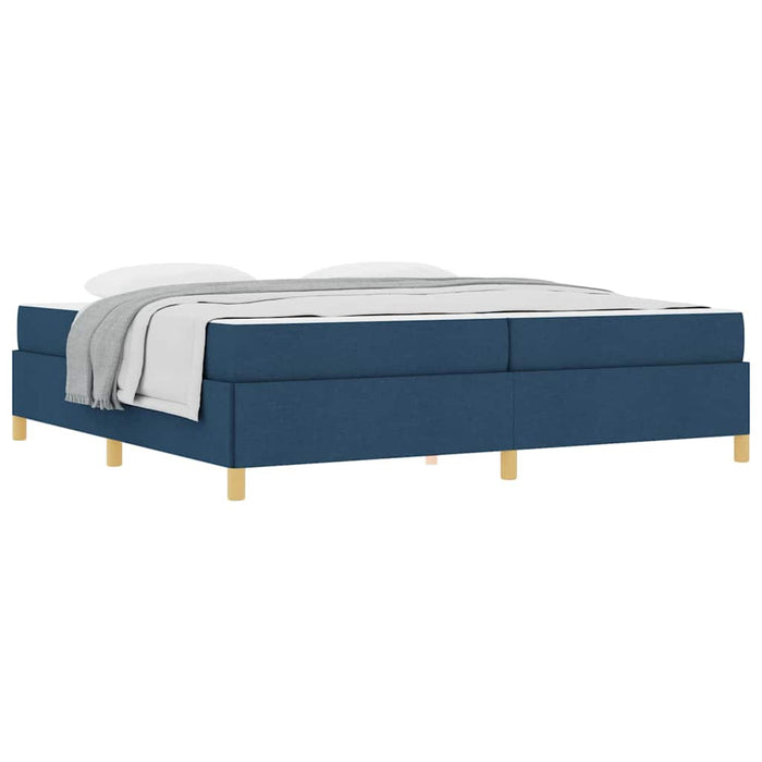 Pat cu arcuri Albastru și Albastru închis și Alb 200 x 200 cm - WALTI WALTI