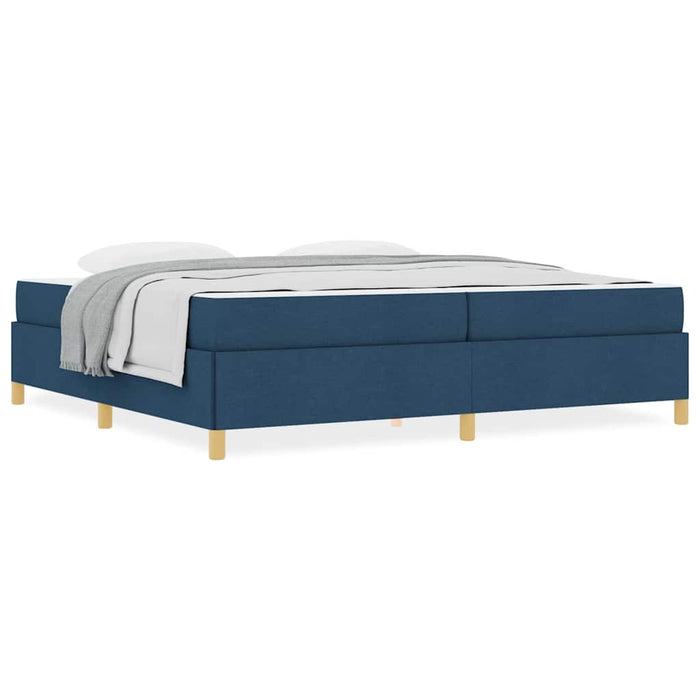 Pat cu arcuri Albastru și Albastru închis și Alb 200 x 200 cm - WALTI WALTI
