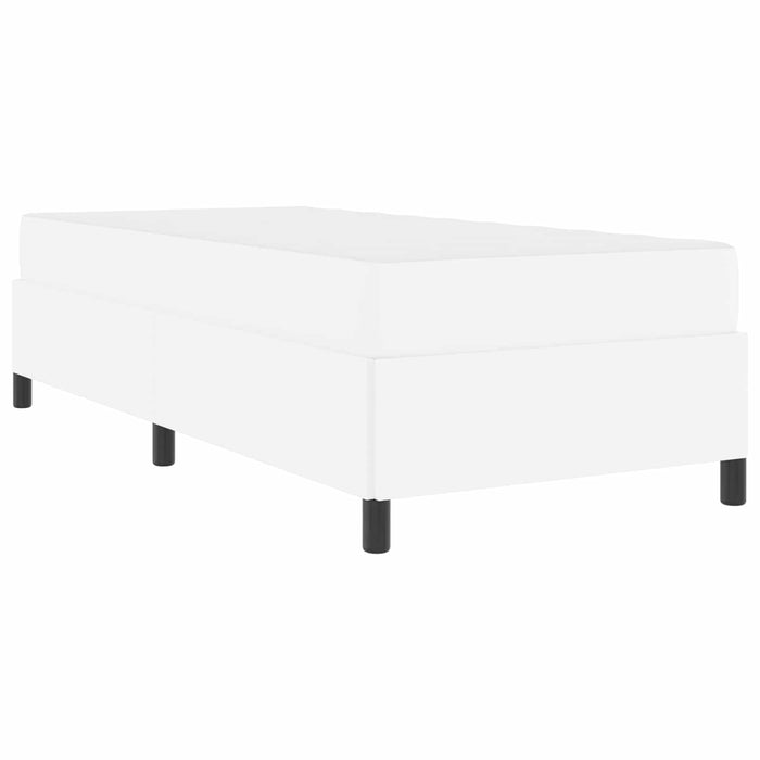 Cadru de pat cu saltea Alb 90 x 190 cm țesătură - WALTI WALTI