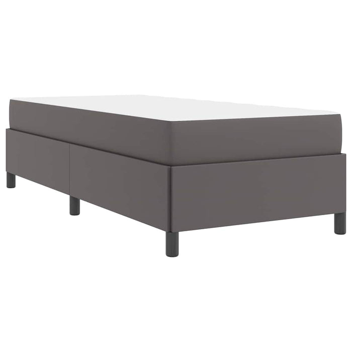 Cadru de pat cu saltea Gri 90 x 200 cm țesătură - WALTI WALTI
