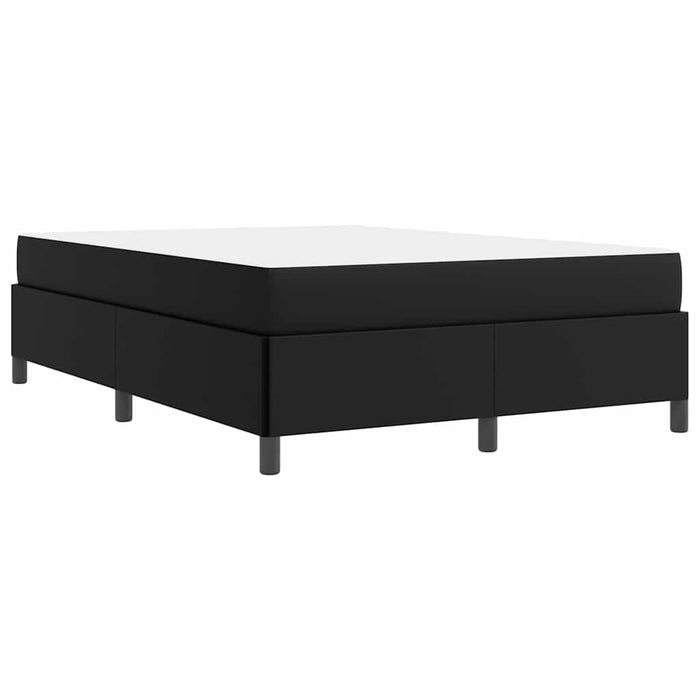 Cadru de pat cu saltea Negru 140 x 190 cm țesătură - WALTI WALTI