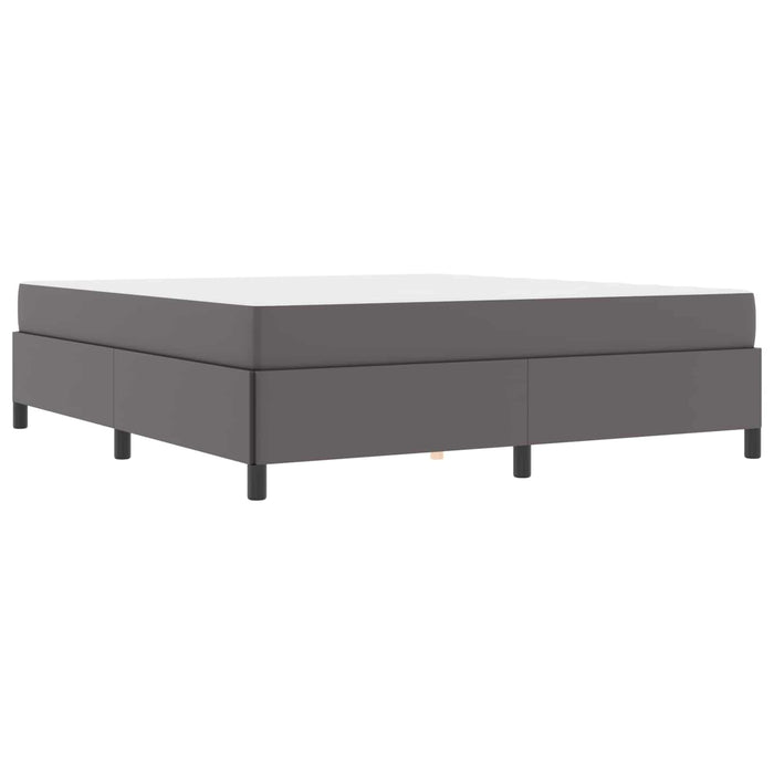 Cadru de pat cu saltea Gri 180 x 200 cm țesătură - WALTI WALTI