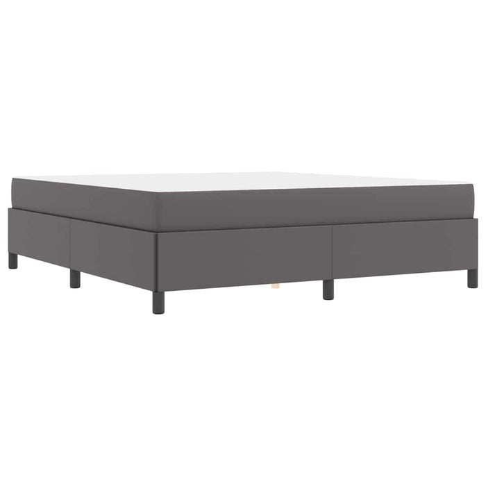 Cadru de pat cu saltea Gri 180 x 200 cm țesătură - WALTI WALTI