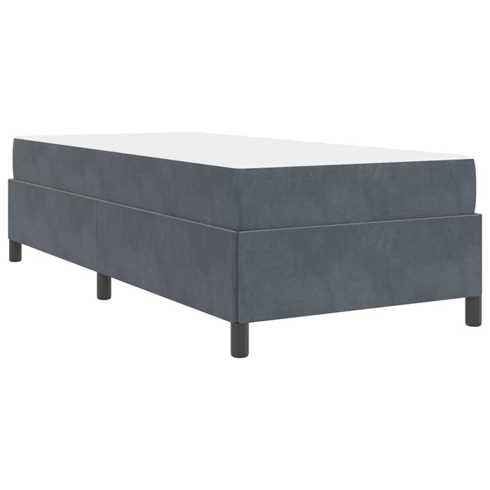 Cadru de pat cu saltea Gri închis 80 x 200 cm țesătură - WALTI WALTI