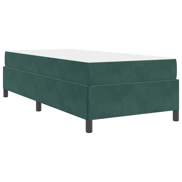 Cadru de pat cu saltea Verde închis 80 x 200 cm țesătură - WALTI WALTI
