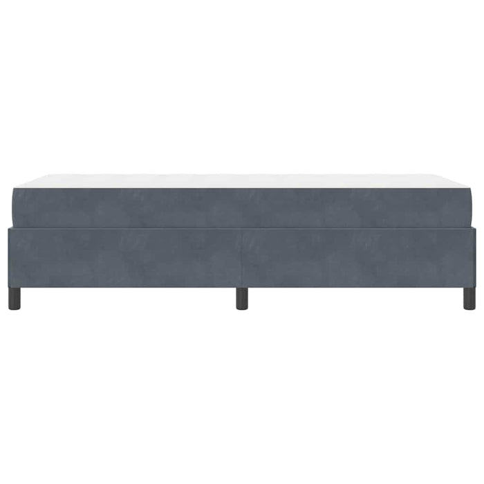Cadru de pat cu saltea Gri închis 90 x 190 cm țesătură - WALTI WALTI