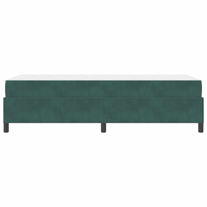 Cadru de pat cu saltea Verde închis 90 x 190 cm țesătură - WALTI WALTI