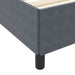Cadru de pat cu saltea Gri închis 90 x 200 cm țesătură - WALTI WALTI