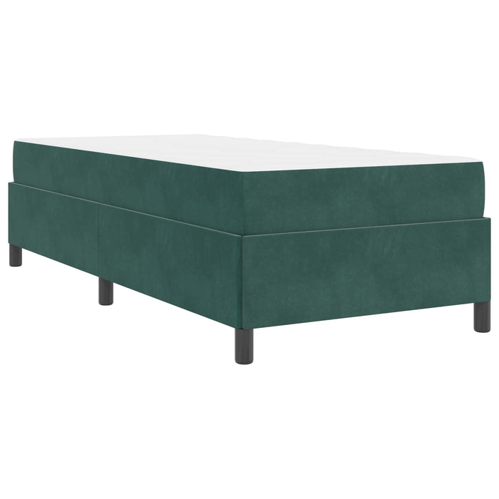 Cadru de pat cu saltea Verde închis 90 x 200 cm țesătură - WALTI WALTI