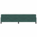 Cadru de pat cu saltea Verde închis 90 x 200 cm țesătură - WALTI WALTI