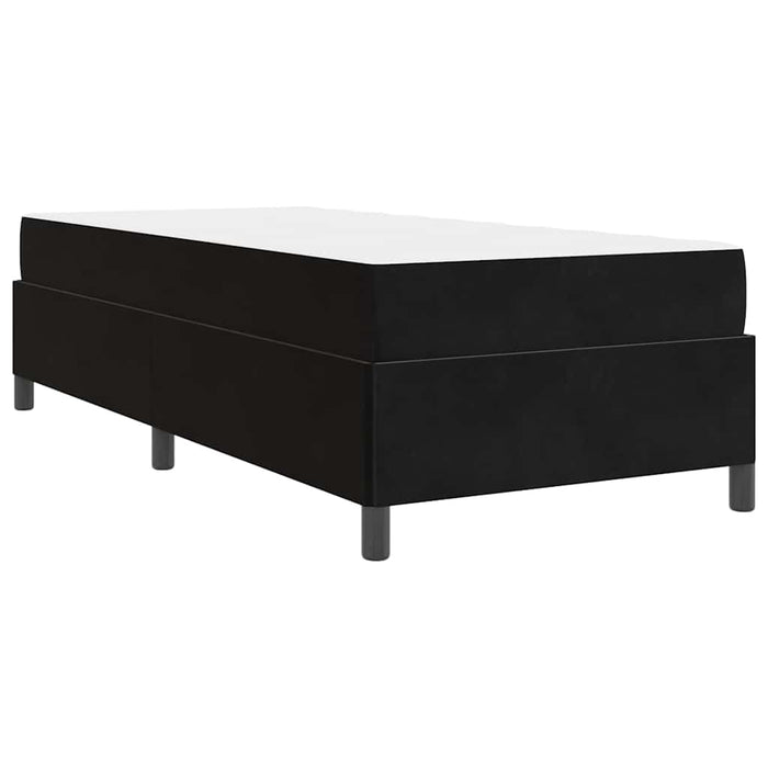Cadru de pat cu saltea Negru 100 x 200 cm țesătură - WALTI WALTI