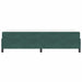 Cadru de pat cu saltea Verde închis 100 x 200 cm țesătură - WALTI WALTI
