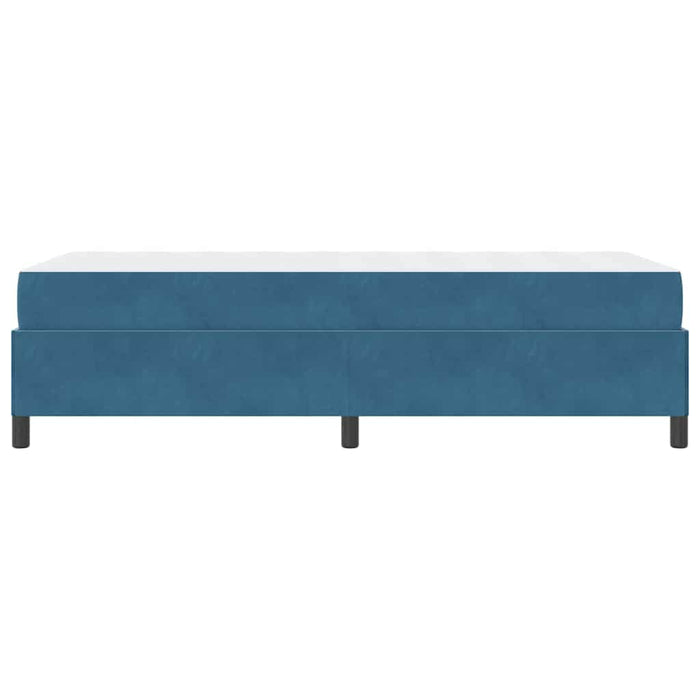 Cadru de pat cu saltea Albastru închis 100 x 200 cm țesătură - WALTI WALTI