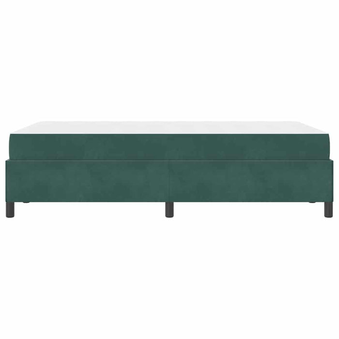 Cadru de pat cu saltea Verde închis 120 x 190 cm țesătură - WALTI WALTI