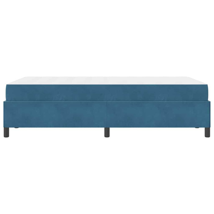 Cadru de pat cu saltea Albastru închis 120 x 190 cm țesătură - WALTI WALTI