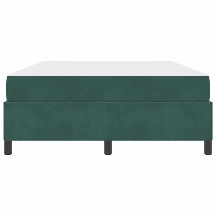 Cadru de pat cu saltea Verde închis 140 x 190 cm țesătură - WALTI WALTI