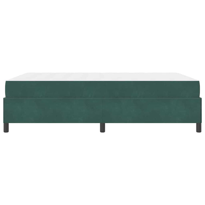 Cadru de pat cu saltea Verde închis 140 x 190 cm țesătură - WALTI WALTI