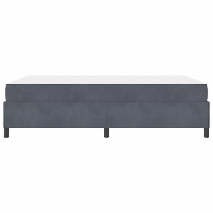 Cadru de pat cu saltea Gri închis 160 x 200 cm țesătură - WALTI WALTI