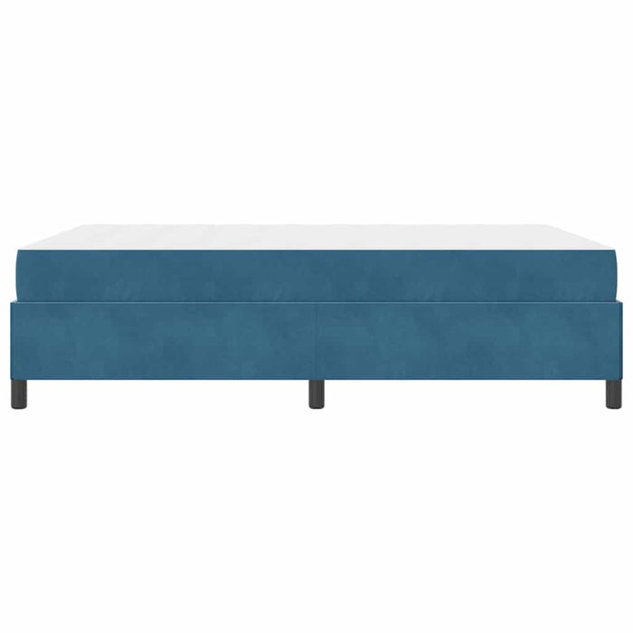 Cadru de pat cu saltea Albastru închis 160 x 200 cm țesătură - WALTI WALTI