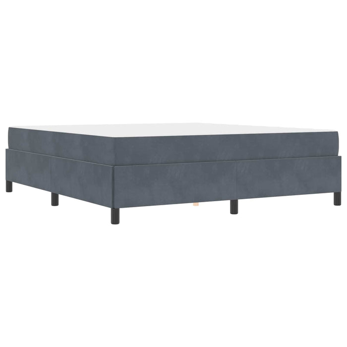 Cadru de pat cu saltea Gri închis 180 x 200 cm țesătură - WALTI WALTI