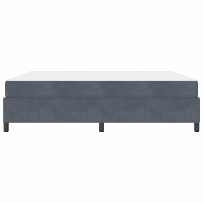 Cadru de pat cu saltea Gri închis 180 x 200 cm țesătură - WALTI WALTI