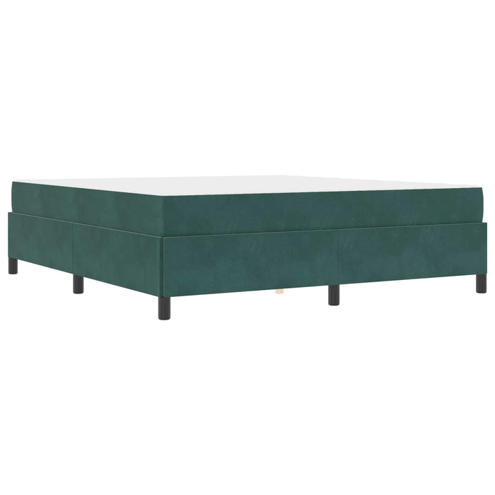 Cadru de pat cu saltea Verde închis 180 x 200 cm țesătură - WALTI WALTI