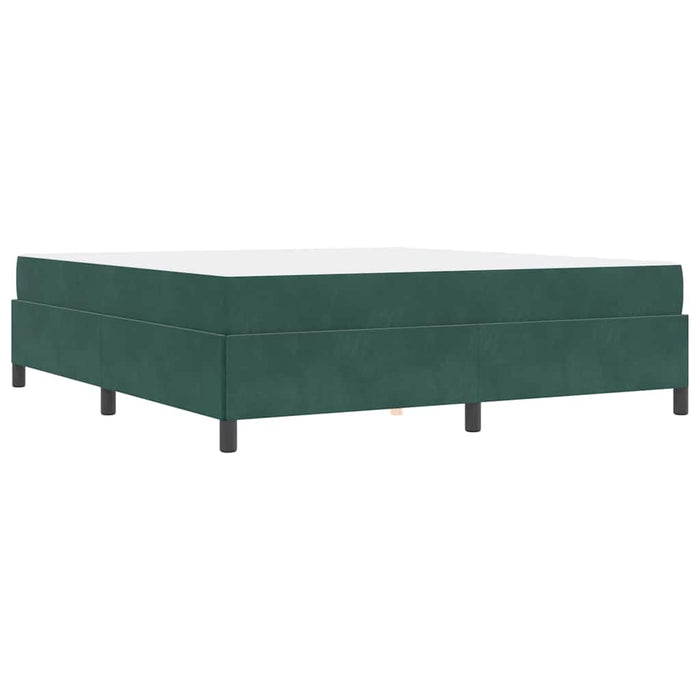 Cadru de pat cu saltea Verde închis 180 x 200 cm țesătură - WALTI WALTI