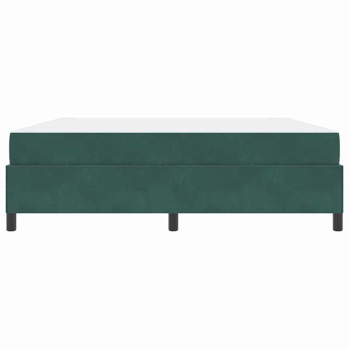 Cadru de pat cu saltea Verde închis 180 x 200 cm țesătură - WALTI WALTI