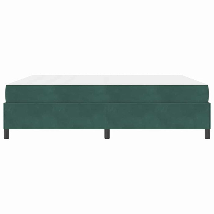 Cadru de pat cu saltea Verde închis 180 x 200 cm țesătură - WALTI WALTI
