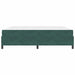 Cadru de pat cu saltea Verde închis 200 x 200 cm țesătură - WALTI WALTI