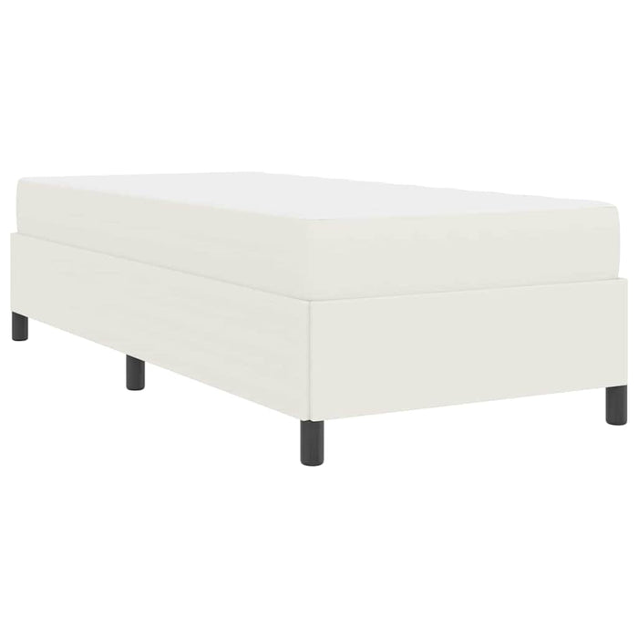 Cadru de pat cu saltea Crem 80 x 200 cm țesătură - WALTI WALTI