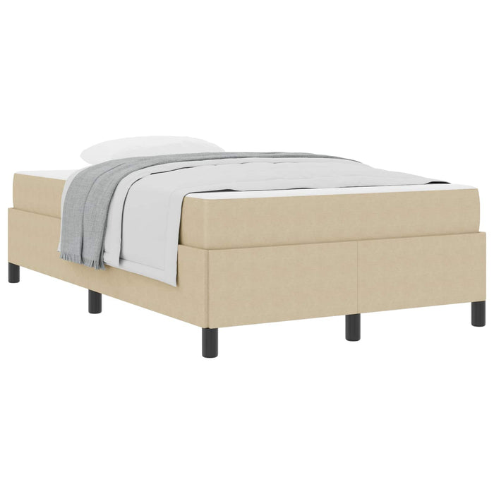 Cadru de pat cu saltea Verde deschis gri 120 x 190 cm țesătură - WALTI WALTI
