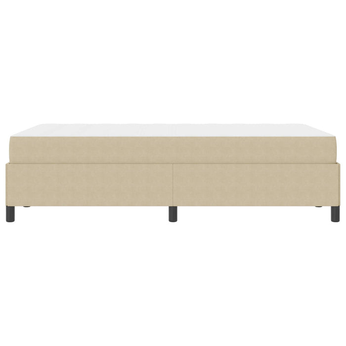 Cadru de pat cu saltea Verde deschis gri 120 x 190 cm țesătură - WALTI WALTI
