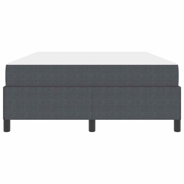 Cadru de pat cu saltea Gri închis 140 x 190 cm țesătură - WALTI WALTI