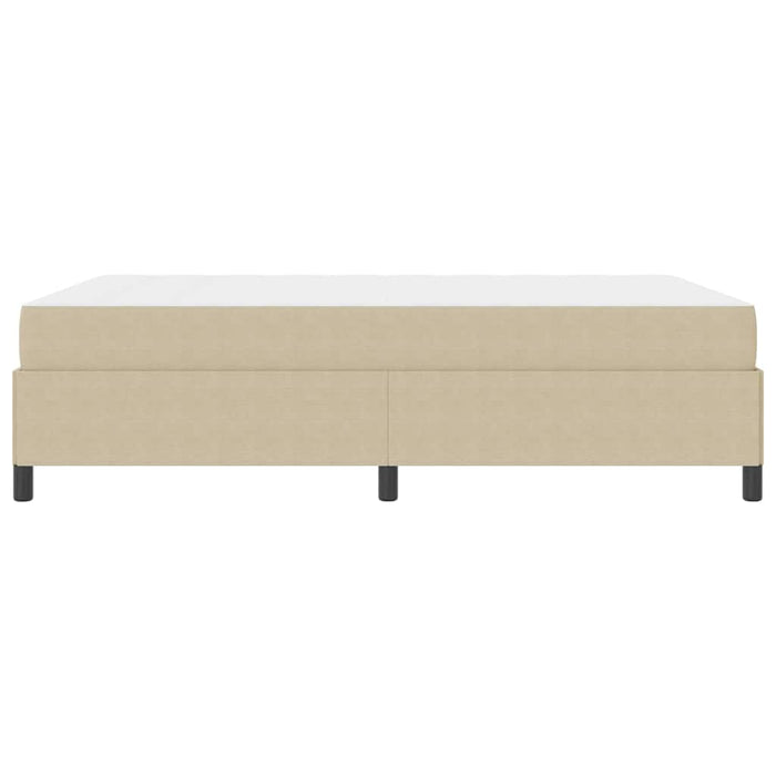 Cadru de pat cu saltea Verde deschis gri 160 x 200 cm țesătură WALTI