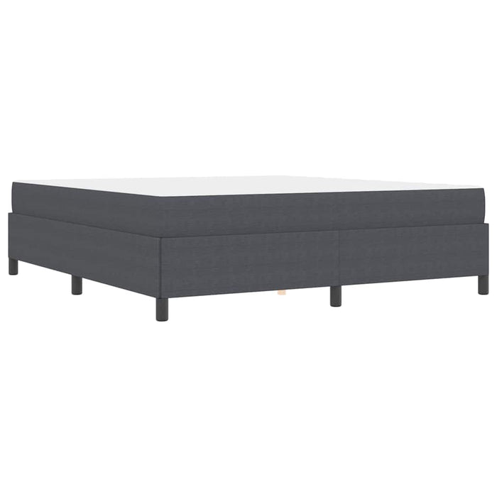 Cadru de pat cu saltea Gri închis 180 x 200 cm țesătură WALTI