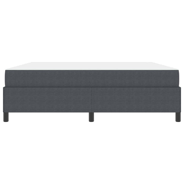 Cadru de pat cu saltea Gri închis 180 x 200 cm țesătură WALTI