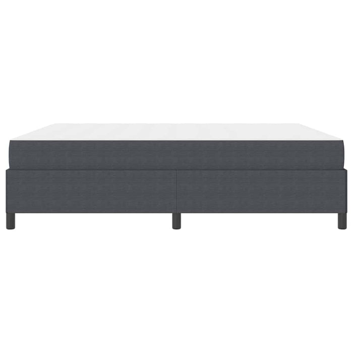 Cadru de pat cu saltea Gri închis 180 x 200 cm țesătură WALTI