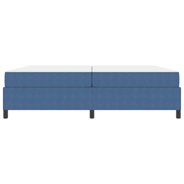 Cadru de pat cu saltea albastru 200 x 200 cm țesătură - WALTI WALTI