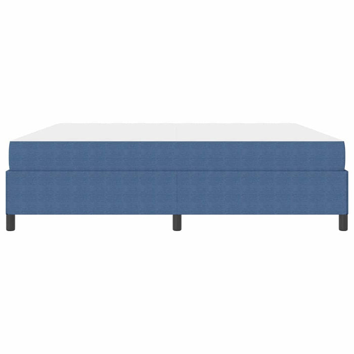 Cadru de pat cu saltea albastru 200 x 200 cm țesătură - WALTI WALTI