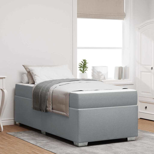 Cadru de pat Gri deschis 100 x 200 cm țesătură - WALTI WALTI